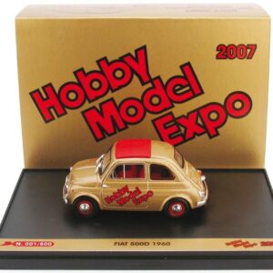 Modellino auto scala 1:43 Brumm FIAT 500 D HOBBY MODEL EXPO 2007 modellismo