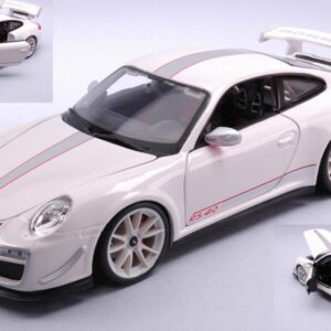Modellino auto scala 1:18 Burago PORSCHE 911 GT3 RS 2012 WHITE diecast modellismo statico
