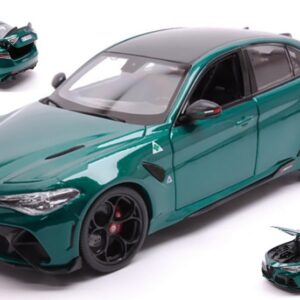 Modellino auto scala 1:18 Burago ALFA ROMEO GIULIA GTA 2020 GREEN diecast modellismo statico