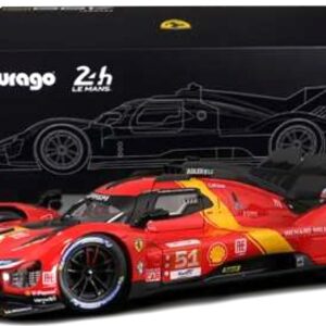 Modellino auto scala 1:18 Burago FERRARI 499P LE MANS 2024 racing modellismo