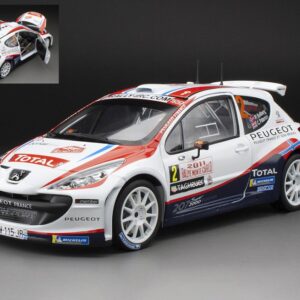 Modellino auto 1:18 PEUGEOT 207 S2000 RALLY MONTE CARLO 2011 SOLBERG modellismo statico