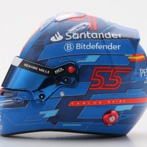 Modellino casco Looksmart  HELMET CARLOS SAINZ TEAM FERRARI HP MIAMI GP 2024 1:5
