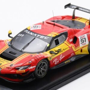 Modellino auto scala 1:43 Looksmart  FERRARI 296 GT3 N.51 AF CORSE 2nd 24H SPA ROVERA-RIGON-PIER GUIDI racing modellismo