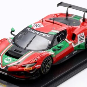 Modellino auto scala 1:43 Looksmart  FERRARI 296 GT3 N.52 2nd BRONZE CL.24H SPA MACH.-MACH.-BERT.-MOSCA racing modellismo