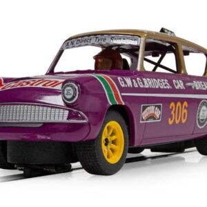 Modellino auto scala 1:32 Scalextric  FORD ANGLIA 10SE GEORGE POLLEY 306 SLOT 1:32