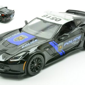 Modellino auto tuning scala 1:24 CHEVROLET CORVETTE Z06 POLICE diecast modellismo