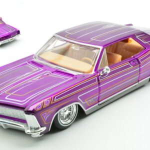 Modellino auto scala 1:24 BUICK RIVIERA 1965 diecast modellismo statico collezione
