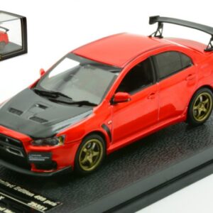 Modellino auto scala 1:43 MITSUBISHI LANCER EVO X RED modellismo statico diecast collezione
