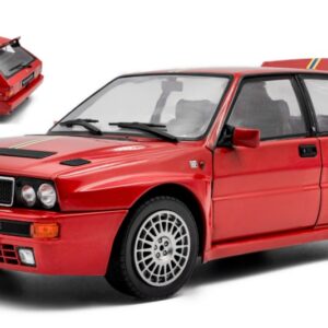 Modellino auto scala 1:18 Solido LANCIA DELTA HF INTEGRALE 1995 RED diecast modellismo statico