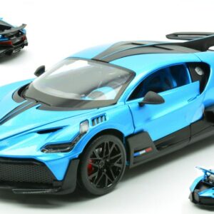 Modellino auto scala 1:18 BUGATTI DIVO BLUE diecast modellismo statico