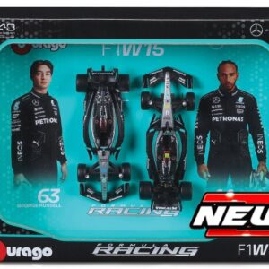 Modellino auto formula 1 F1 scala 1:43 Burago MERCEDES F1 W15 HAMILTON RUSSELL 2024 modellismo collezione
