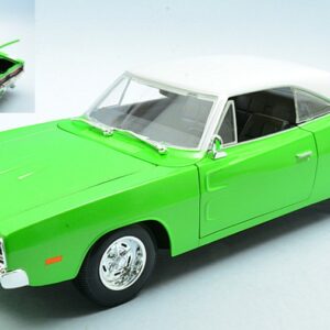 Modellino auto scala 1:18 DODGE CHARGER RT GREEN diecast modellismo statico