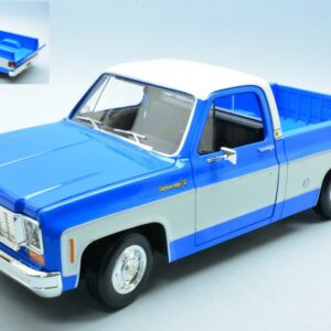 Modellino auto scala 1:18 CHEVROLET C10 CHEYENNE SUPER BLUE diecast modellismo statico