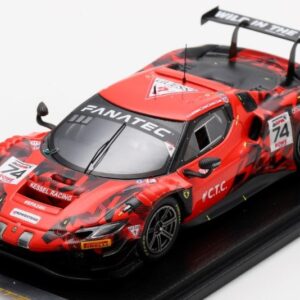 Modellino auto scala 1:43 Looksmart  FERRARI 296 GT3 N.74 24H SPA HARTSHORNE-TUCK-HULL-BELL racing modellismo