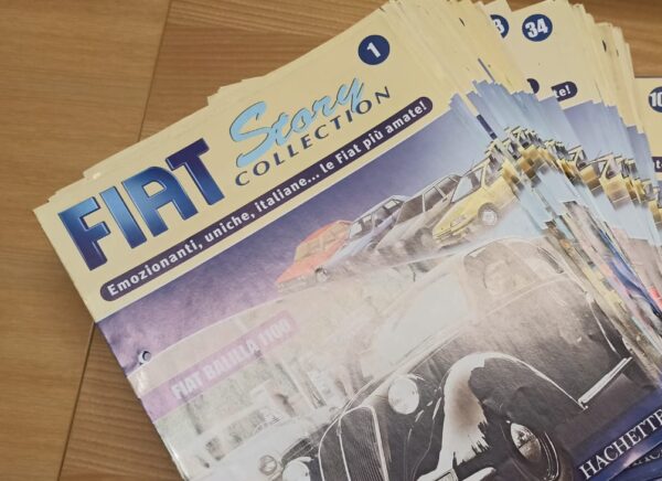 100 fascicoli FIAT STORY COLLECTION di modellini auto scala 1:43 libro book asta