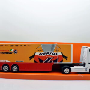 Modellino camion scala 1:43 MERCEDES ACTROS TEAM HONDA DOVIZIOSO truck modellismo statico