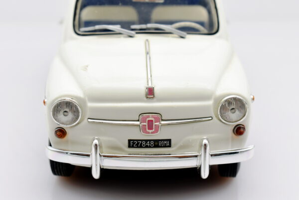 Modellino auto scala 1:18 FIAT 600 ABARTH 1000 TC diecast modellismo da collezione - Image 6