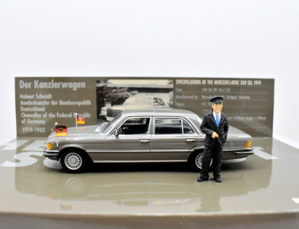 Modellino auto scala 1:43 Mercedes-benz 350 SEL Political leaders series no 6 diecast modellismo statico minichamps