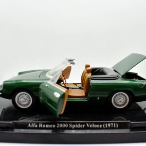 Modellino auto Alfa Romeo 2000 Spider Veloce scala 1:24 diecast modellismo statico da collezione