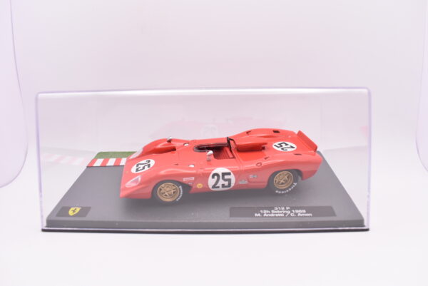 Modellino auto Ferrari 312 P (25) racing collection scala 1:43 ixo diecast modellismo - Image 2