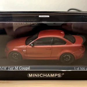 Modellino auto scala 1:43 BMW 1er M Coupe minichamps diecast modellismo da collezione