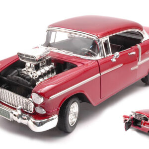 Modellino auto scala 1:18 CHEVROLET BEL AIR RED diecast modellismo statico