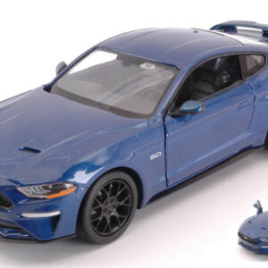 Modellino auto scala 1:24 FORD MUSTANG GT BLUE diecast modellismo statico