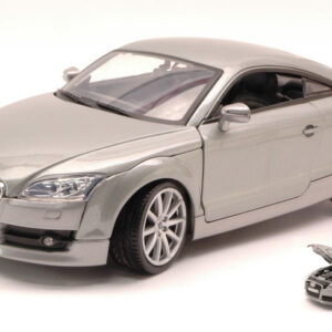 Modellino auto scala 1:18 AUDI TT COUPE 2007 SILVER diecast modellismo statico
