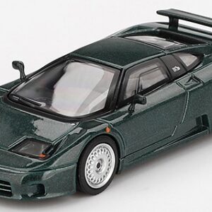 Modellino auto scala 1:64 Mini GT  BUGATTI EB110 GT 1995 VERDE SCURO 1:64