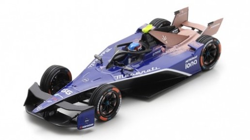 Modellino auto scala 1:43 Spark Model  MASERATI MSG RACING FORMULA E N.55 JAKE HUGHES racing modellismo