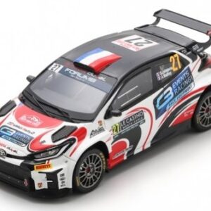 Modellino auto scala 1:43 Spark TOYOTA YARIS RC2 RALLY MONTE CARLO 2024 LEFEBVRE-MALFOY modellismo