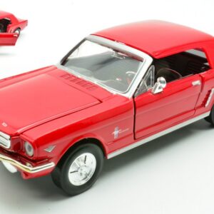 Modellino auto scala 1:24 FORD MUSTANG HARD TOP RED diecast modellismo statico