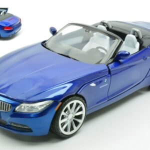 Modellino auto scala 1:24 BMW Z4 2010 BLUE diecast modellismo statico