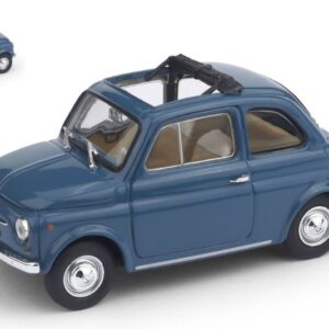Modellino auto scala 1:43 Brumm  FIAT 500 F 1965-72 APERTA BLU MEDIO diecast modellismo statico