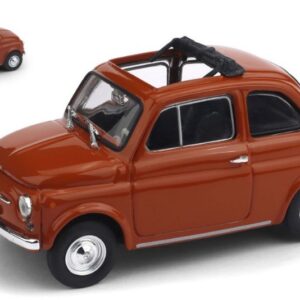 Modellino auto scala 1:43 Brumm  FIAT 500 F 1965-72 APERTA ROSSO LO CHIARO diecast modellismo statico