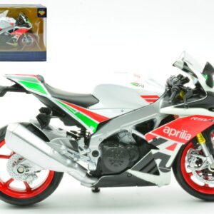 Modellino moto scala 1:12 APRILIA RSV4 RR WHITE motorcycle modellismo