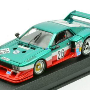 Modellino auto scala 1:43 Best LANCIA BETA MONTECARLO 6h MUGELLO 1980 C.FACETTI-M.FINOTTO diecast modellismo statico