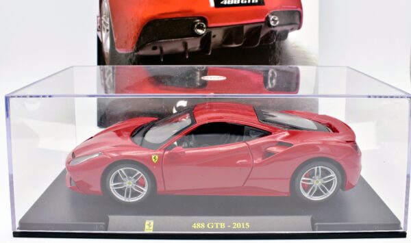 modellino auto scala 1:24 FERRARI 488 GTB diecast modellismo da collezione - Image 2