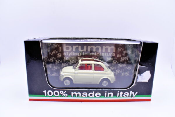 Modellino auto scala 1:43 Fiat nuova 500 Brumm diecast modellismo da collezione - Image 2