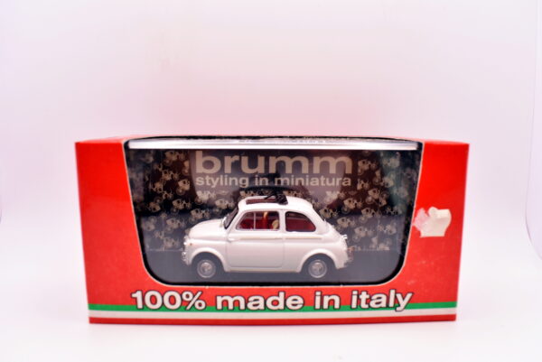 Modellino auto scala 1:43 Fiat 500 D Brumm diecast modellismo da collezione - Image 2