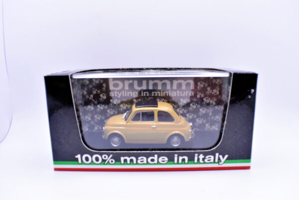 Modellino auto scala 1:43 Fiat 500 R Brumm diecast modellismo da collezione - Image 2