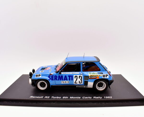 Modellino auto rally scala 1:43 Renault R5 turbo 6th Spark modellismo statico