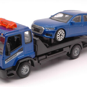 Modellino camion scala 1:43 Burago PORTAUTO TOW TRUCK + AUDI A6 AVANT modellismo
