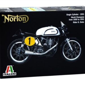 Modellino moto kit di montaggio da montare Italeri  NORTON MANX 500cc KIT 1:9