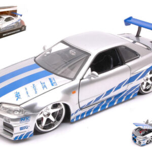 Modellino auto scala 1:24 BRIAN'S NISSAN SKYLINE GT-R 2002 FAST & FURIOUS