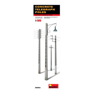 Modellino model kit di montaggio CONCRETE TELEGRAPH POLES KIT 1:35 modellismo