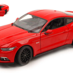 Modellino auto scala 1:24 FORD MUSTANG GT 2015 RED diecast modellismo statico