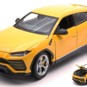 Modellino auto scala 1:24 LAMBORGHINI URUS YELLOW diecast modellismo statico