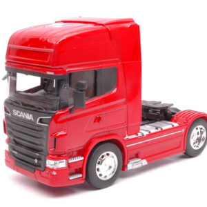 Modellino camion scala 1:32 SCANIA R730 V8 4x2 2015 RED diecast modellismo statico