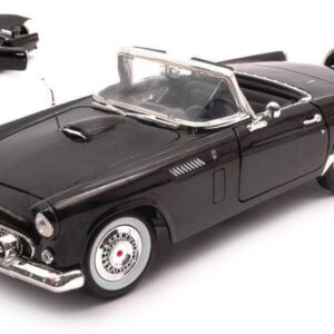 Modellino auto scala 1:18 FORD THUNDERBIRD CONVERTIBLE BLACK diecast modellismo statico